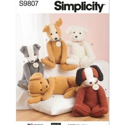 S9807 Poseable Plush Animals by Elaine Heigl Designs