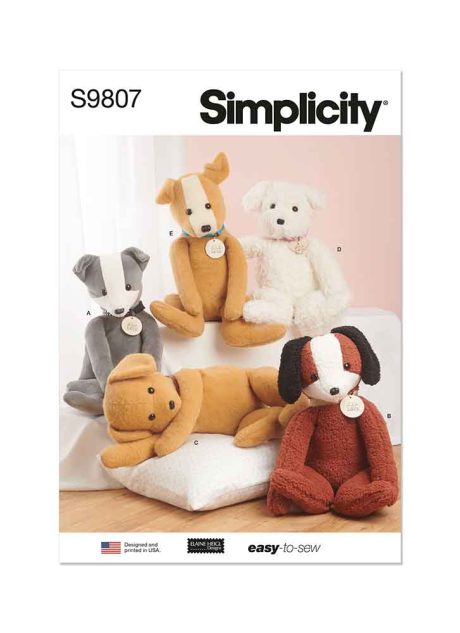 S9807 Poseable Plush Animals by Elaine Heigl Designs