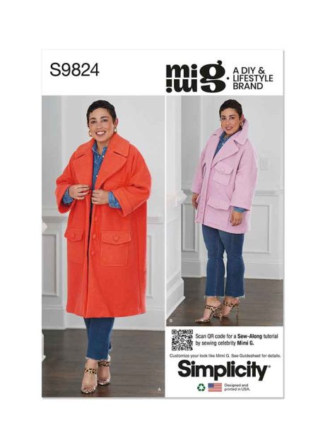 S9824 Misses' Coat in Two Lengths by Mimi G Style