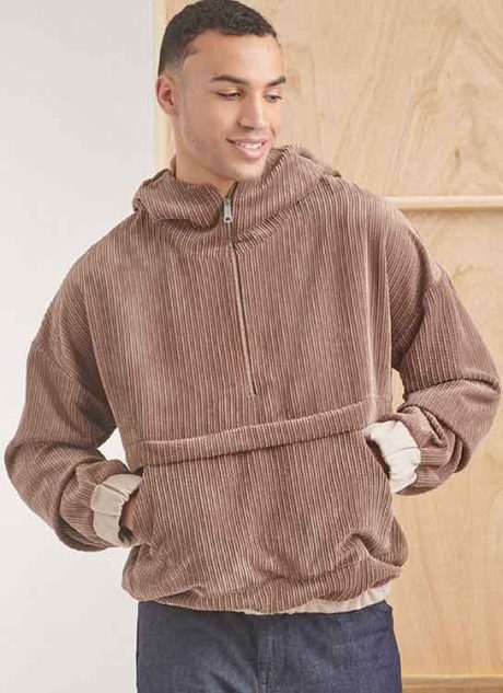 S9829 Men's Half Zip Hoodie