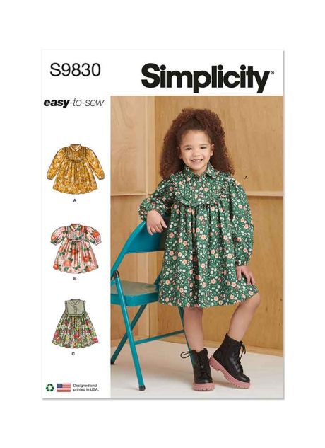 S9830 Children's Dresses