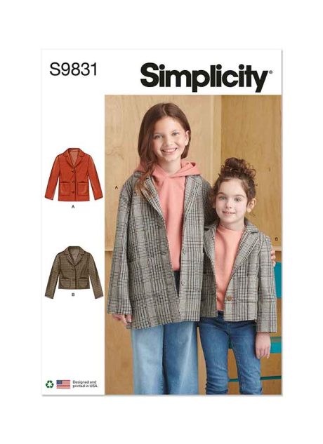 S9831 Children's and Girls' Jacket in Two Lengths