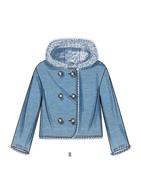 S9832 Girls' and Boys' Jacket In Two Lengths