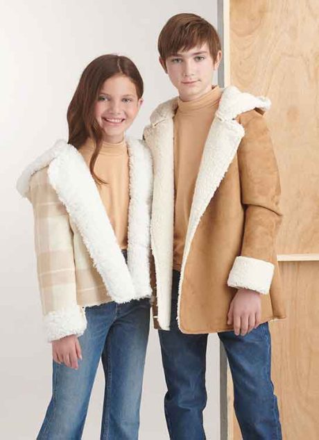 S9832 Girls' and Boys' Jacket In Two Lengths