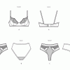 S9833 Misses' and Women's Bra, Panty and Thong by Madalynne Intimates