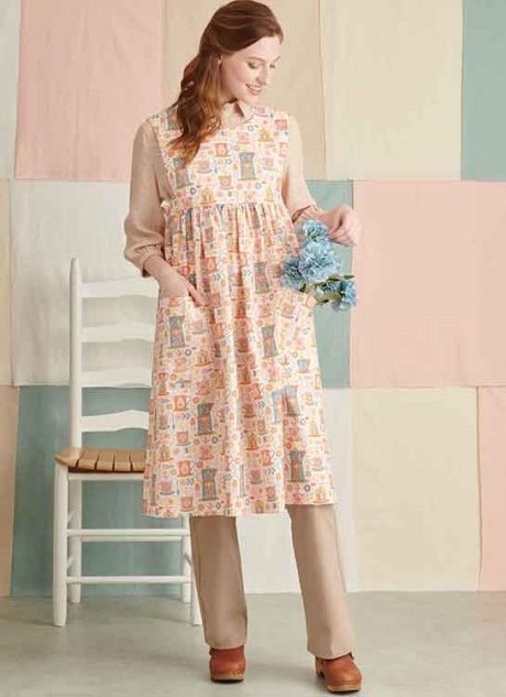 S9835 Misses' Dress and Pinafore Apron In Two Lengths by Elaine Heigl Designs