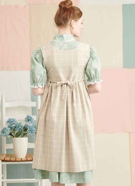 S9835 Misses' Dress and Pinafore Apron In Two Lengths by Elaine Heigl Designs