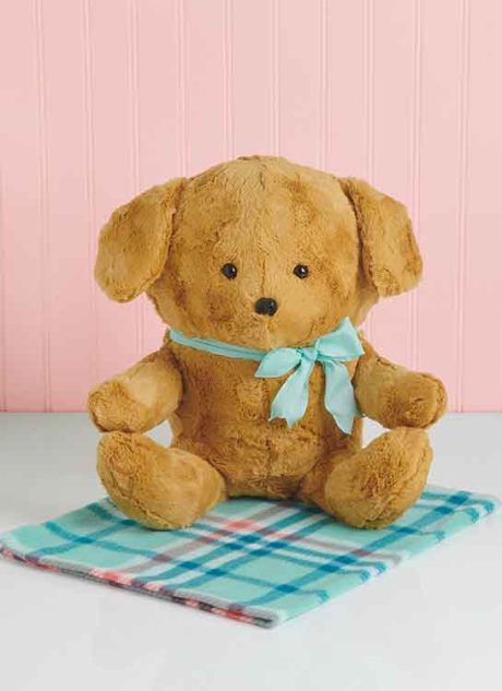 S9838 Plush Animals and Blanket by Elaine Heigl Designs