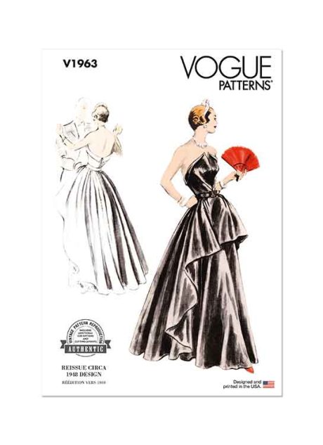 V1963 Misses’ Evening Dress