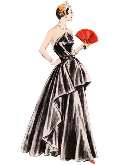 V1963 Misses’ Evening Dress - Image 3