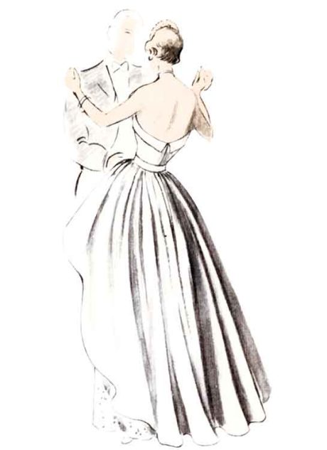 V1963 Misses’ Evening Dress - Image 4