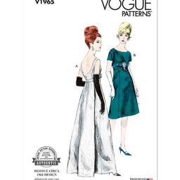 V1965 Misses' One Piece Evening Dress