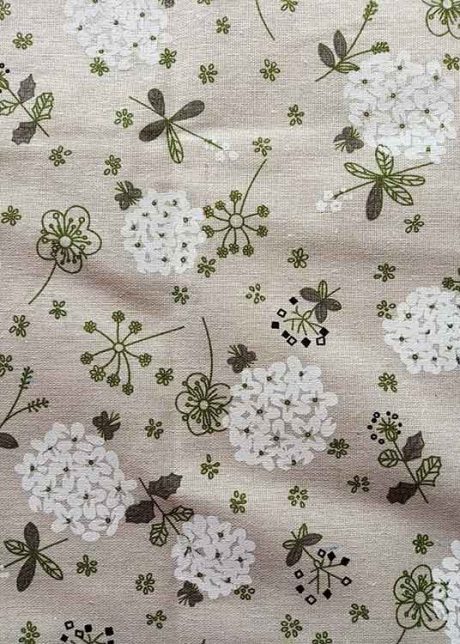 100% cotton imitation linen, "Elderflower"