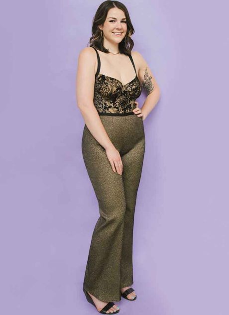 S9850 Misses' and Women's Dress and Jumpsuit by Madalynne Intimates