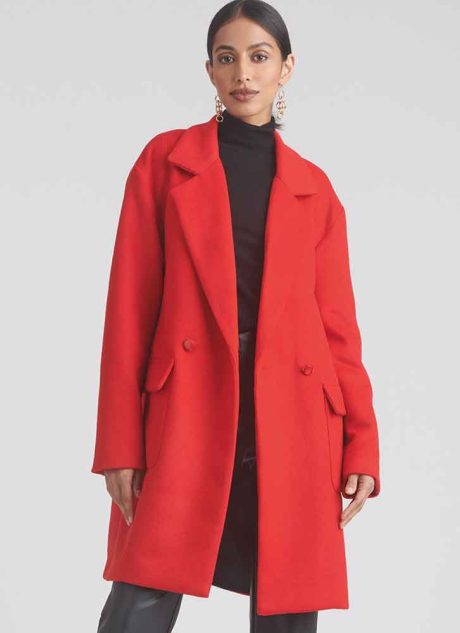 S9854 Misses' Lined Coat for American Sewing Guild