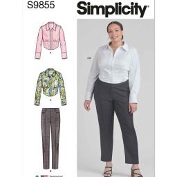 S9855 Misses' and Women's Top and Pants