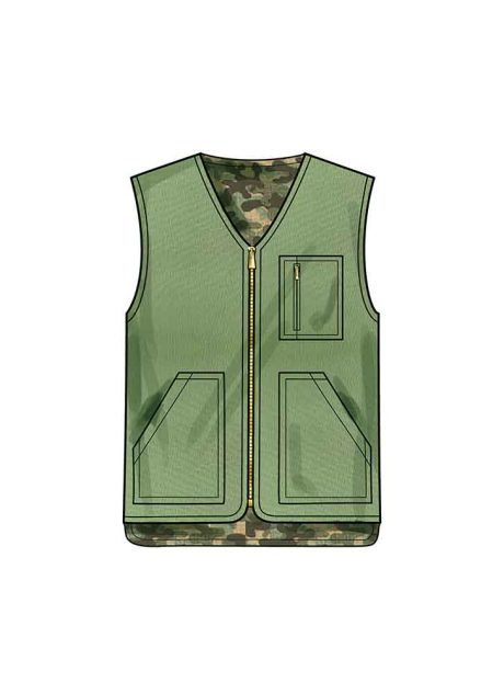 S9860 Children's, Teens' and Adults' Lined Vests for American Sewing Guild