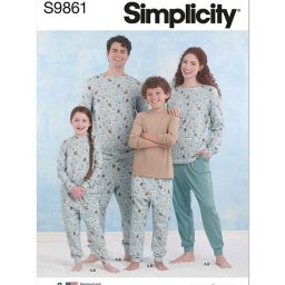 S9861 Children's, Teens' and Adults' Knit Loungewear