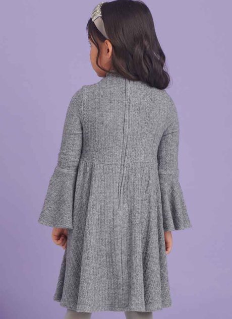 S9862 Children's and Girls' Knit Dresses