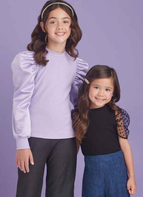 S9863 Children's and Girls' Top and Pants