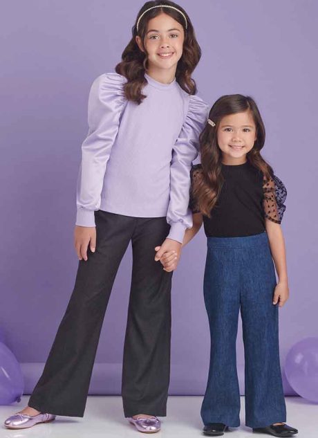 S9863 Children's and Girls' Top and Pants