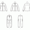 S9864 Girls' and Boys' Shirt and Cargo Pants
