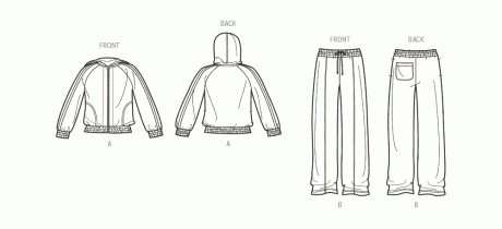 S9865 Girls' and Boys' Jacket and Pants