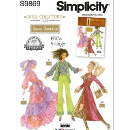 S9869 Doll Clothes for 11 1/2" Fashion Doll by Theresa LaQuey