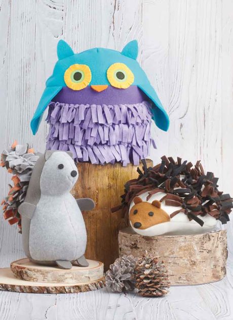 S9877 Plush Animals by Carla Reiss Design