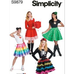 S9879 Holiday Skirts, Collar and Appliques