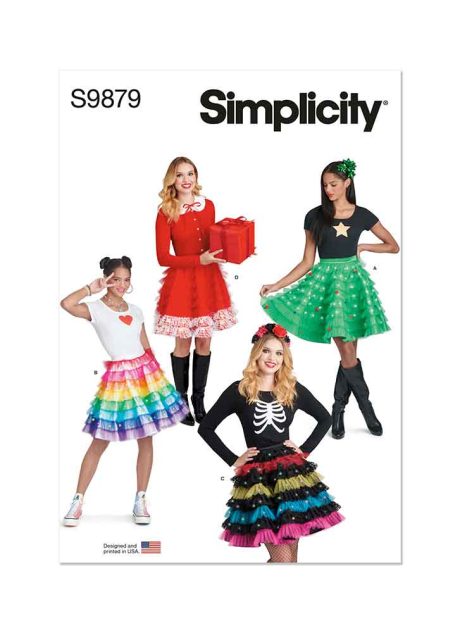 S9879 Holiday Skirts, Collar and Appliques