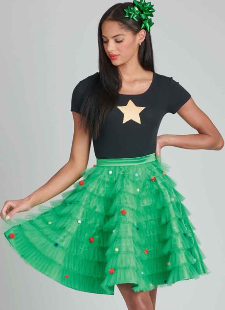 S9879 Holiday Skirts, Collar and Appliques