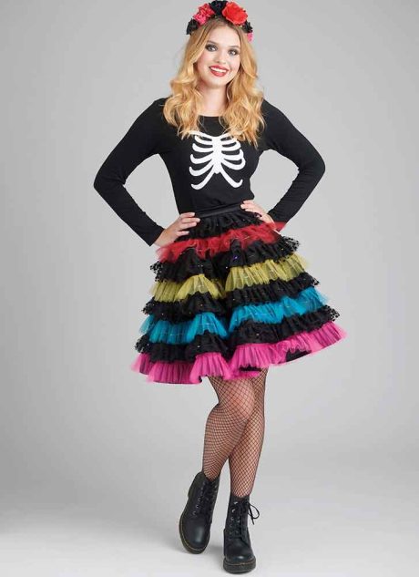 S9879 Holiday Skirts, Collar and Appliques