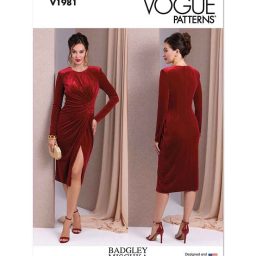 V1981 Misses' Knit Dress by Badgley Mischka