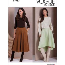 V1987 Misses' Skirt and Culottes