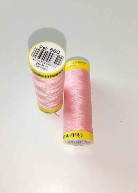 Gutermann Maraflex elastic thread, Col. 660 (baby pink)