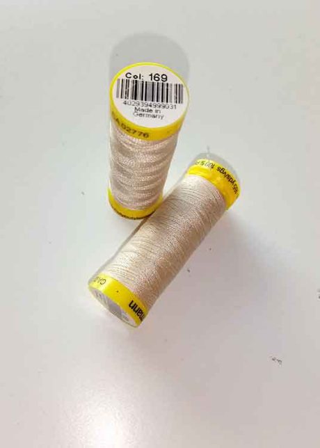 Gutermann Maraflex elastic thread, Col. 169 (pale beige)