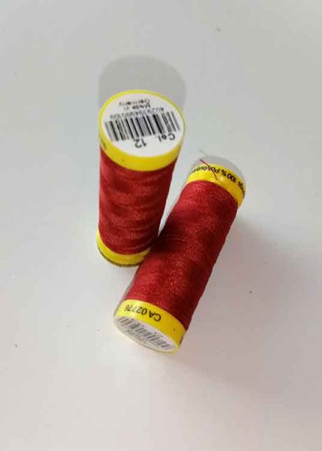 Gutermann Maraflex elastic thread, Col. 12 (brick red)