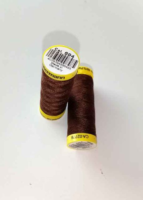 Gutermann Maraflex elastic thread, Col. 694 (brown)