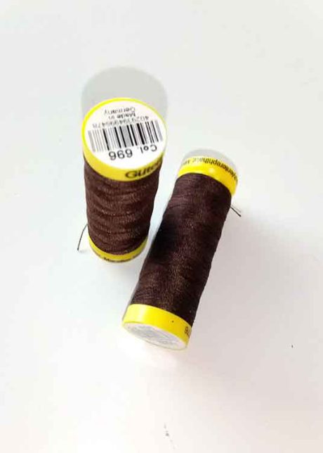 Gutermann Maraflex elastic thread, Col. 696 (brown)