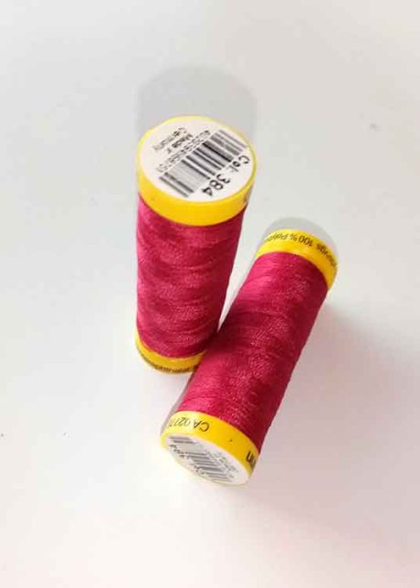 Gutermann Maraflex elastic thread, Col. 384 (cardinal red)