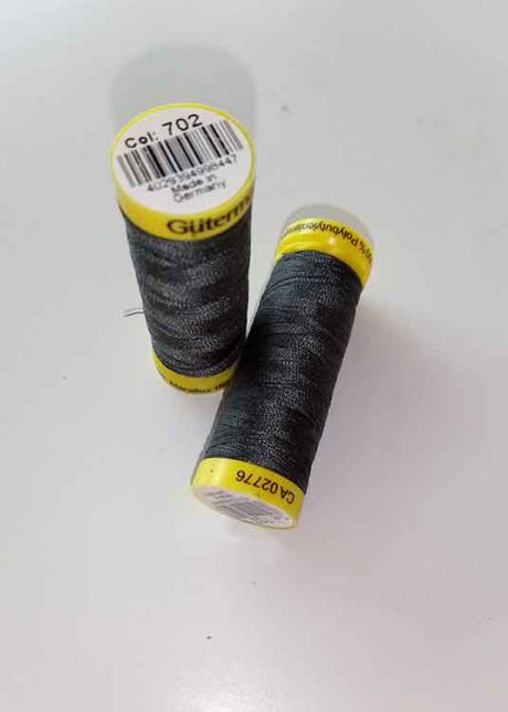 Gutermann Maraflex elastic thread, Col. 702 (dark grey)