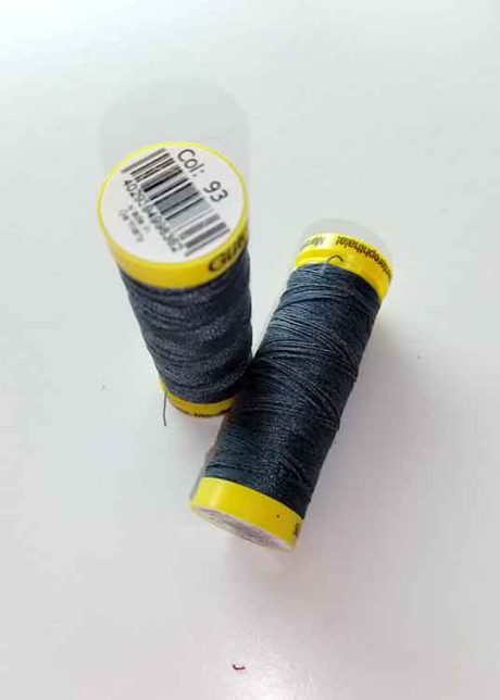 Gutermann Maraflex elastic thread, Col. 93 (dark grey)