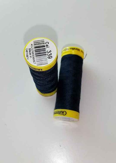 Gutermann Maraflex elastic thread, Col. 339 (dark navy)