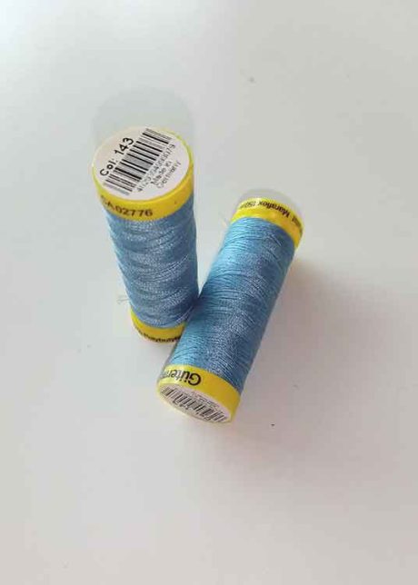 Gutermann Maraflex elastic thread, Col. 143 (duck egg blue)