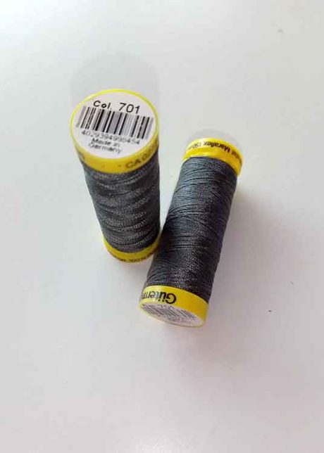 Gutermann Maraflex elastic thread, Col. 701 (elephant grey)