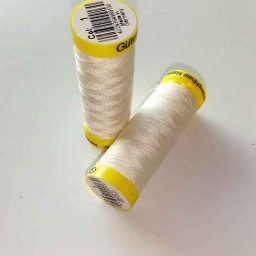 Gutermann Maraflex elastic thread, Col. 1 (ivory)
