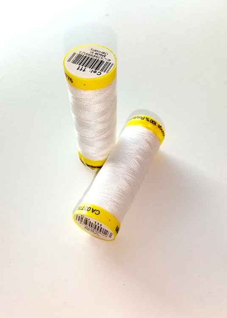 Gutermann Maraflex elastic thread, Col. 111 (ivory)
