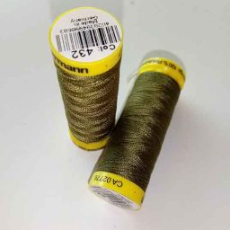 Gutermann Maraflex elastic thread, Col. 432 (khaki)