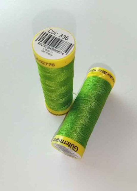 Gutermann Maraflex elastic thread, Col. 336 (lime green)